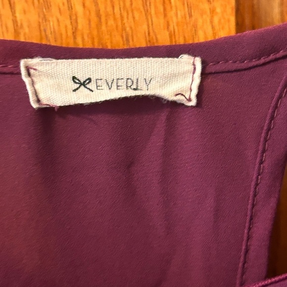 Anthropologie Everly Magenta Shift Long Sleeve Dress Size M - Picture 6 of 7